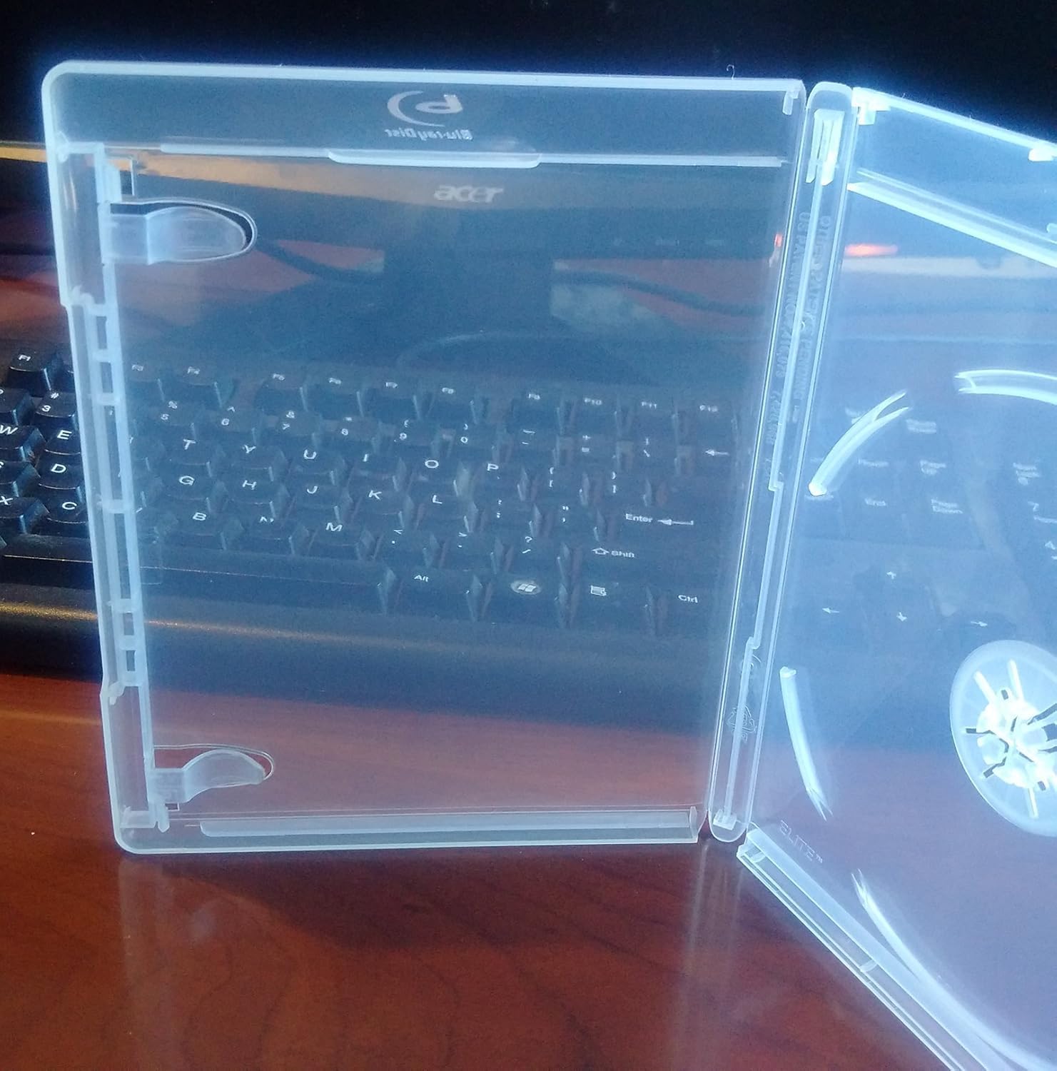 Viva Elite Blu-Ray Cases, Clear Single Disc Storage Holders, Polypropylene, 12.5mm, 60 Pack, Standard Size Cases for Media Storage