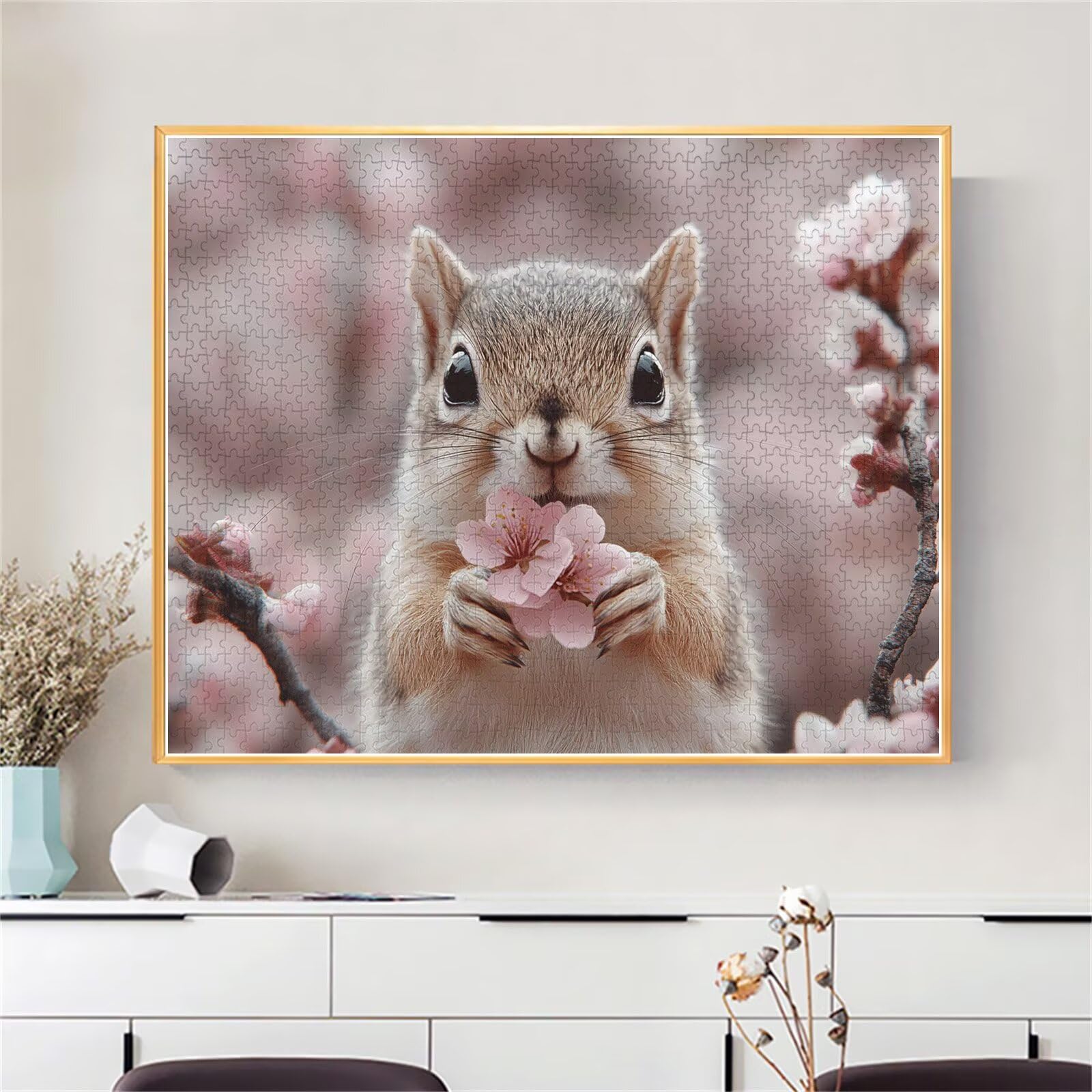 Puzzle Erwachsene 2000 Teile Eichhörnchen Blume Educa Jigsaw für Kinder ab 8 Jahren Mädchen Jungen, Erwachsene Impossible Klassische Puzzles Schwer, Anspruchsvoll Spielspaß, Geschenke 70x99cm t-932