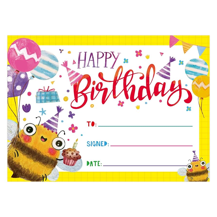 Amazon.com : WaaHome Happy Birthday Certificates for Kids Students Classroom 30pcs Birthday Award Certificates of Achievement for Students from Teacher, Birthday Gift Cards for Kids Classroom Teacher Supplies : Office Products amazon-com-waahome-happy-birthday-certificates-for-kids-students-classroom-30pcs-birthday-award-certificates-of-achievement-for-students-from-teacher-birthday-gift-cards-for-kids-classroom-teacher-supplies-office-products