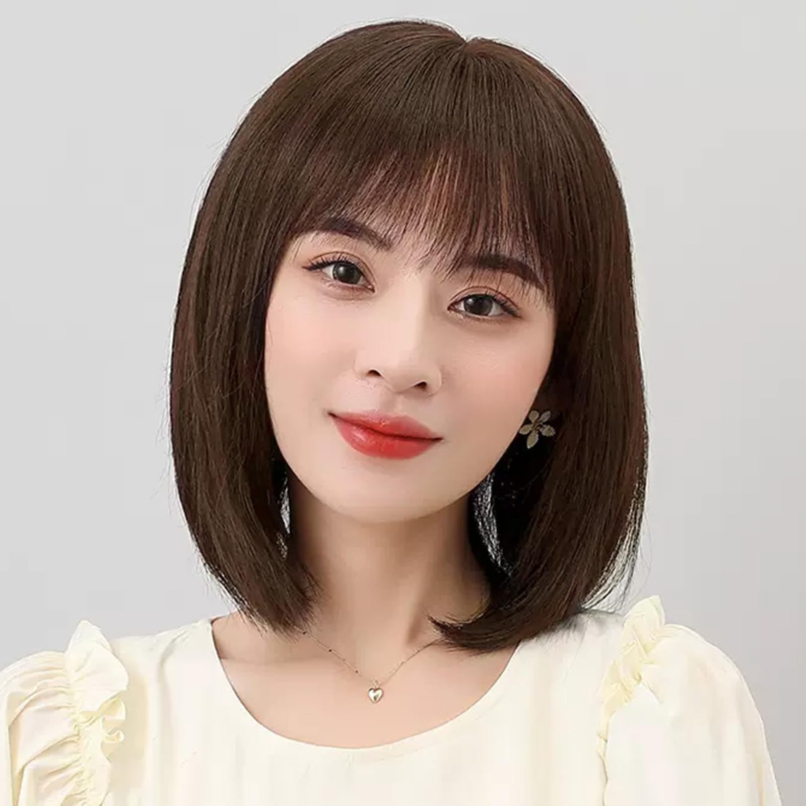 Amazon.co.jp: HAIRCUBE 医療用ウィッグ 人毛100 フルウィッグ 