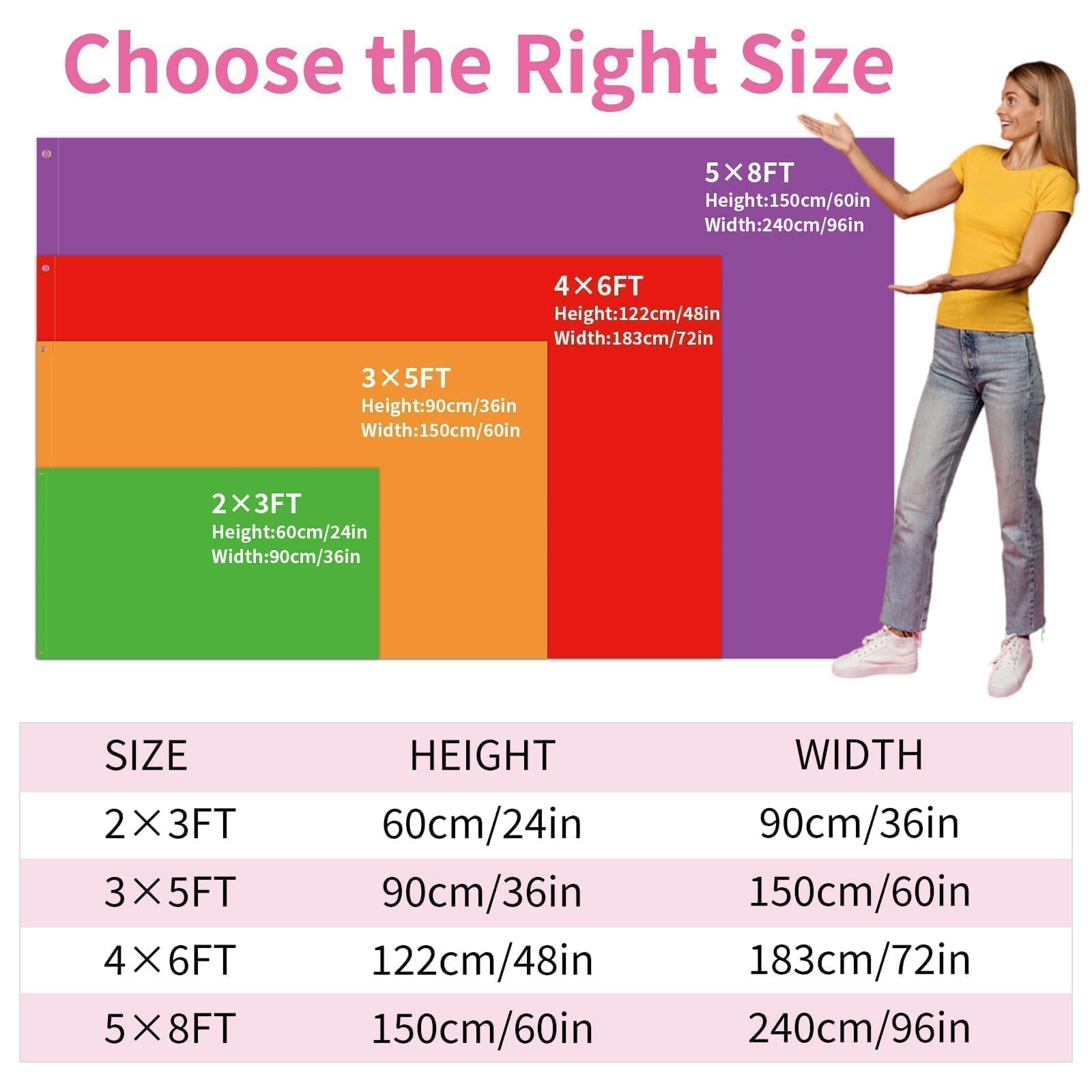 Custom Flag - Personalised Outdoor Flags Banners with Picture Photo Logo Text - Custom Funny Tapestry Banner Flag for Competitions,Soccer Party Bar Garden Festivals Dorm Decoration Indoor Outdoor - 5