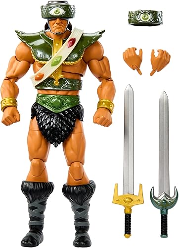 Masters of the Universe Masterverse New Eternia Tri-Klops figura de acción, coleccionable de lujo con 30 articulaciones y accesorios, juguete MOTU