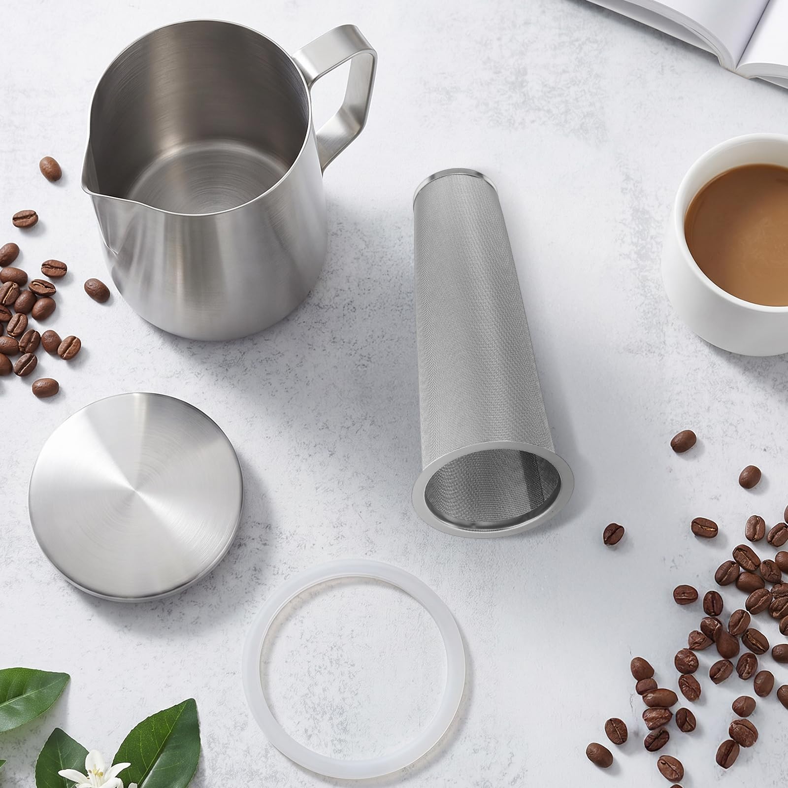 Confezione da 4 filtri per caffè freddo per barattoli da 1,8 l a bocca