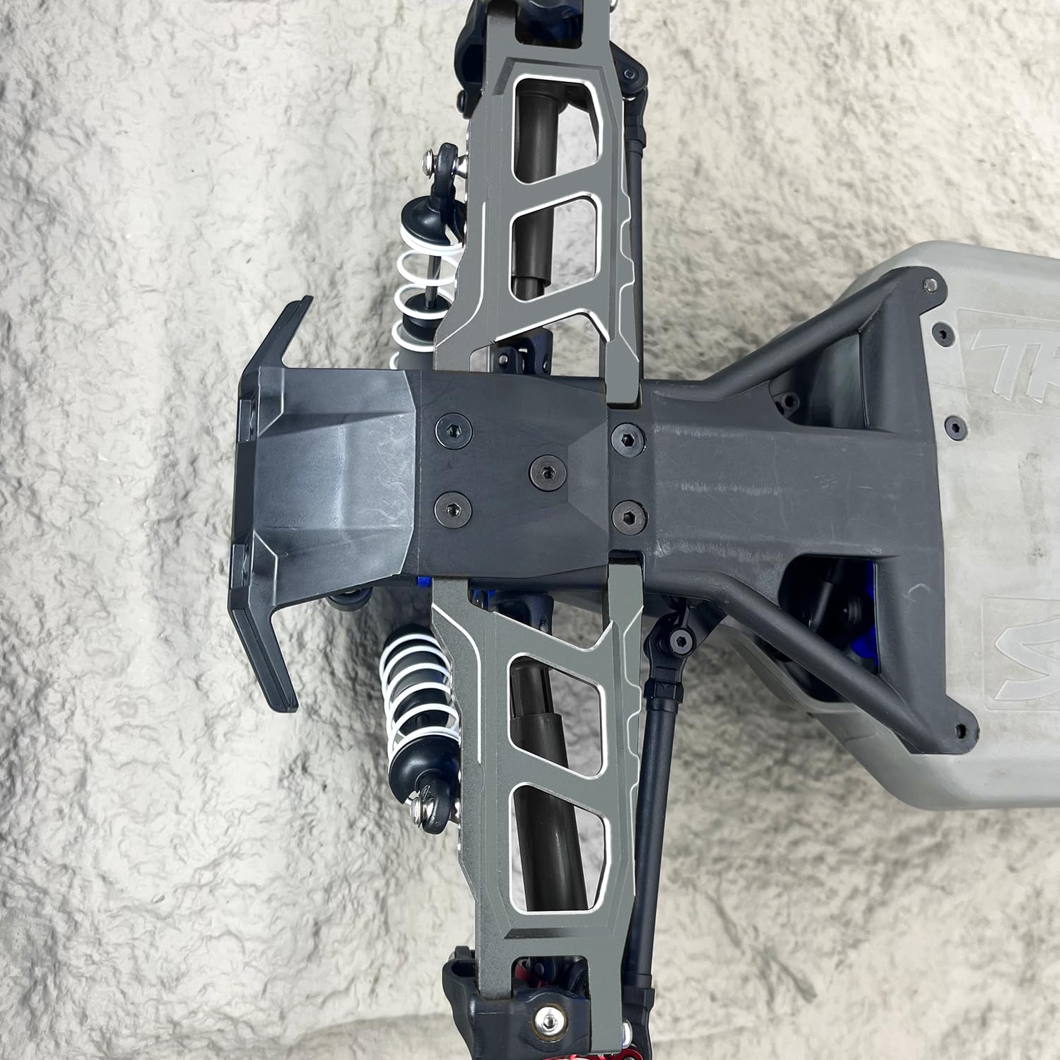 GTHELE Aluminum Suspension A Arms for 1/10 Traxxas Rustler Slash Stampede Hoss 4WD 4x4 Upgrade Parts Replacement of Part 3655 (Titanium)