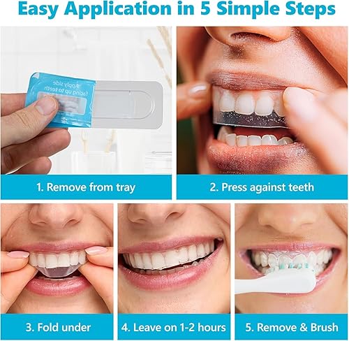 Miniatura 7 de Advanced dientes Blanqueamiento Tiras con tecnología Comfort Fit, 10 tiras