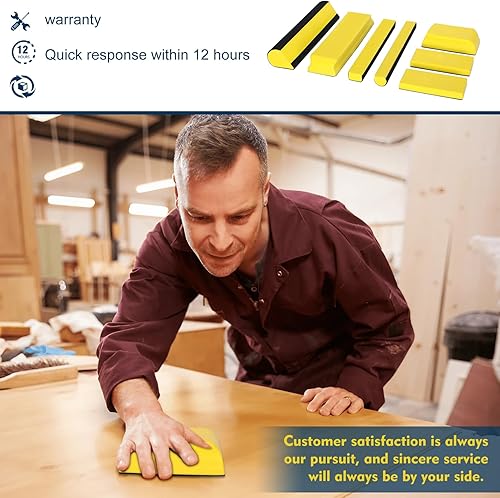 Miniatura 7 de Bloques de lijado para carrocería automática, bloques de lijado automático, bloque de lijado de carrocería de auto, tacos para lijar auto Sustituye