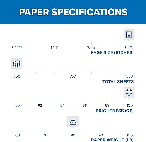 Miniatura 2 de Hammermill Cartulina, copia a color premium, 80 libras, 19 x 13  1 paquete (250 hojas)  100 brillante, hecho en los Estados Unidos, cartulina Stock,
