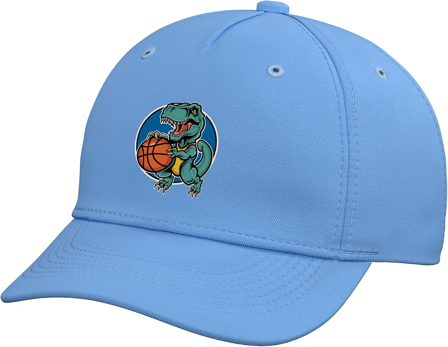 Slam Dunk T Rex Dinosaur Basketball Cartoon Adjustable Baseball Hat