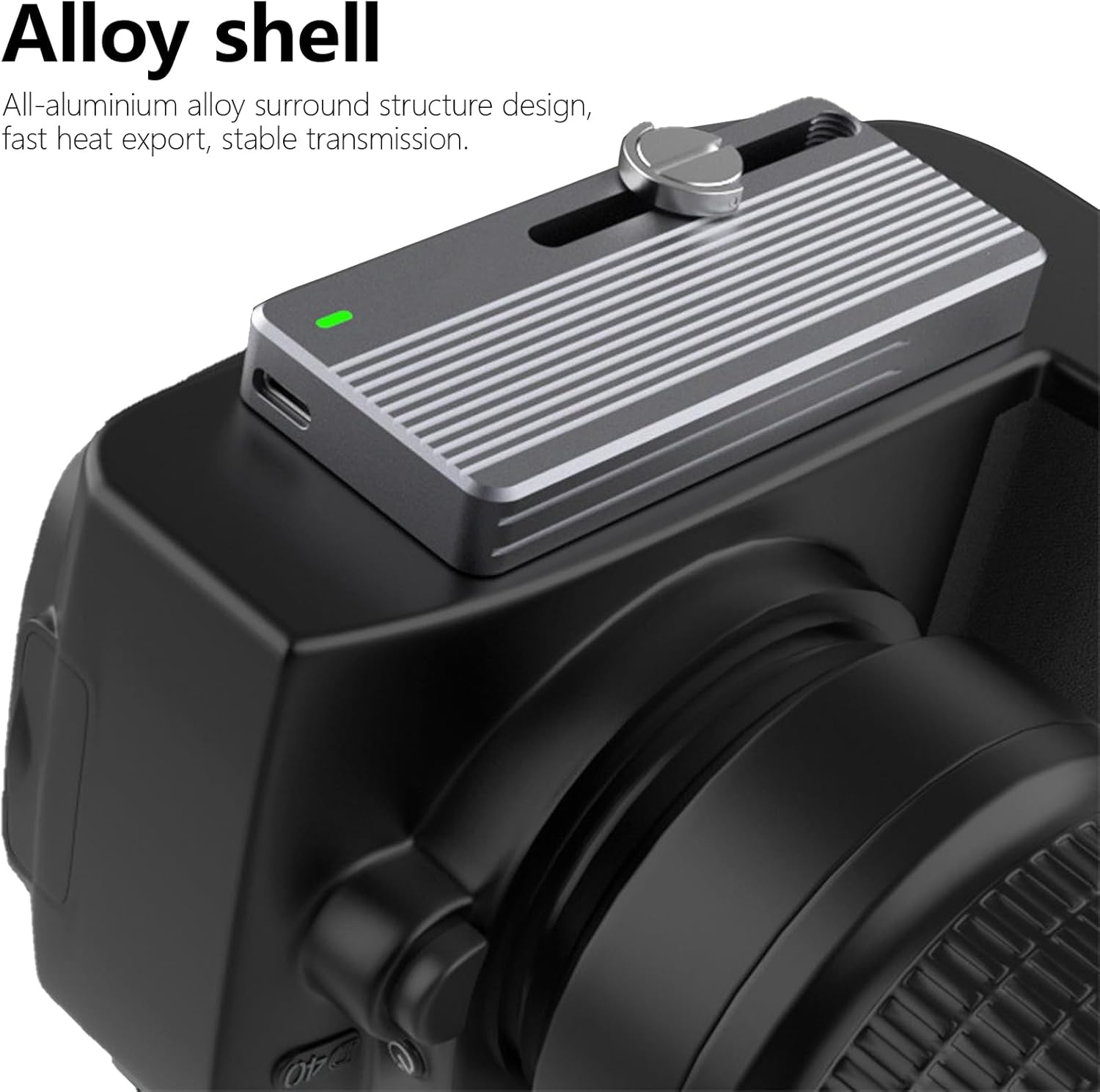 Solid States Drives Enclosure USB 3.2 10Gbps Solid States Drives to USB C Adapter 10Gbps Reader Case for Camera Accessories