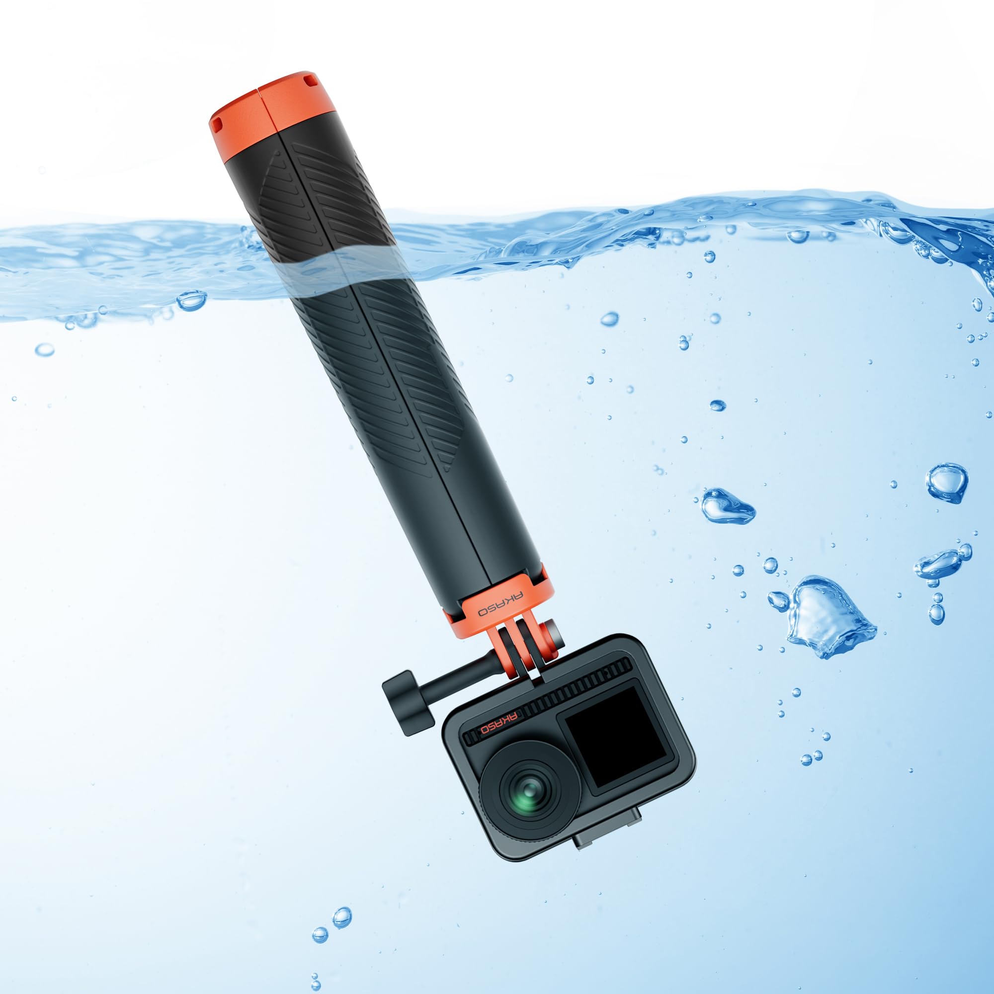 AKASO Palo de Selfie Trípode con empuñadura Flotante, Compatible con Gopro Hero 13/12/11/10/ 9/MAX/dji Osmo Action AKASO EK7000/Brave 4/Brave 7 LE/Brave 7 Cámara de Acción Accesorios