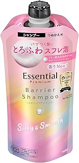 エッセンシャル プレミアム うるおいバリアシャンプー シルキー＆スムース つめかえ用 ３４０ｍｌ