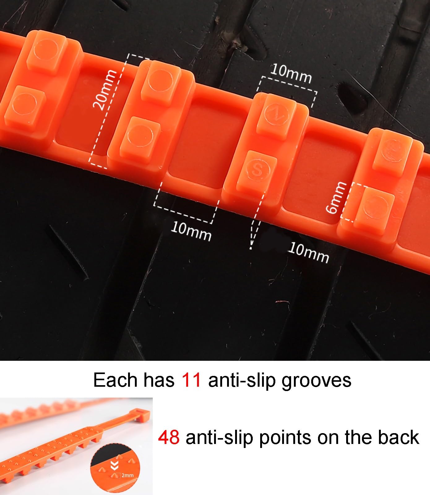 20 cadenas antinieve reutilizables for coche, cadenas for neumáticos de nieve, cadenas universales ajustables de emergencia portátiles for neumáticos de nieve for camionetas, cadenas de nieve for coch