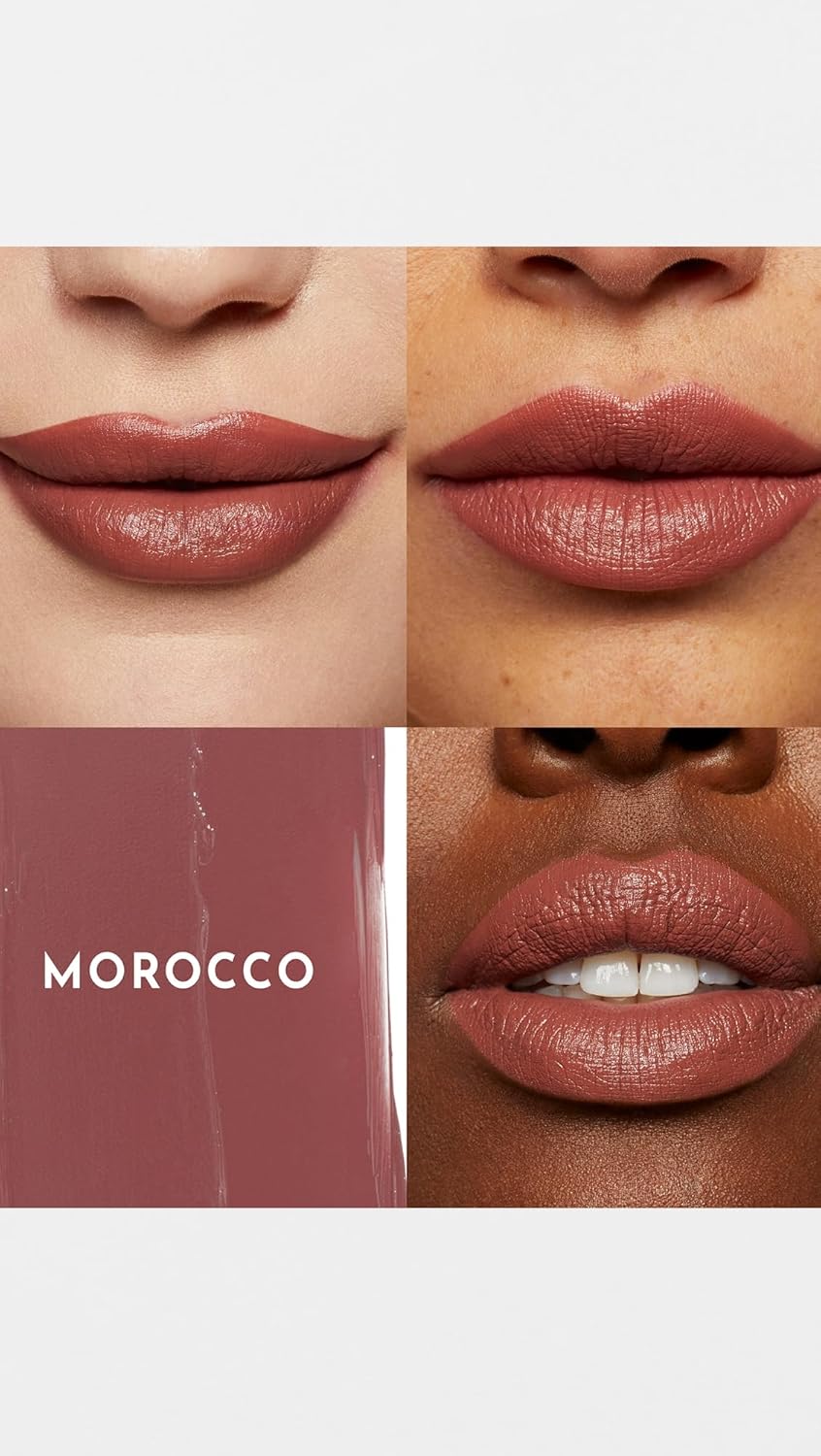 Lawless Women's Forget the Filler Lip-Plumping Line-Smoothing Satin Cream Lipstick, Morocco, 0.1 Ounce - Image 4