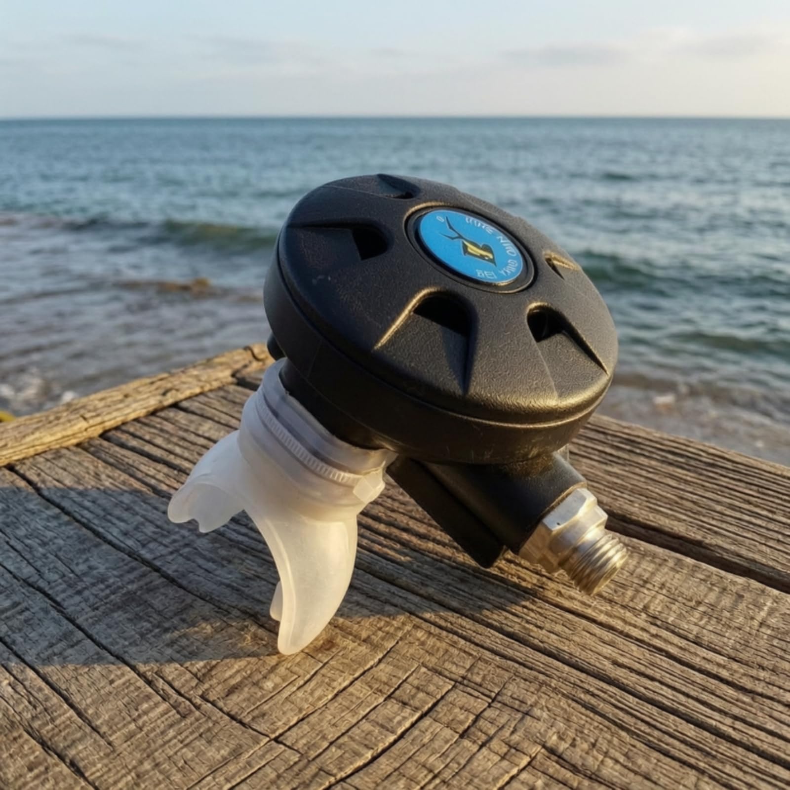 Generic Secondo Stadio Regolatore Immersione con in E Boccaglio Comodo per Lunghe Immersioni Tubo a Spirale con Attacco in Metallo per Collegamento Bombola