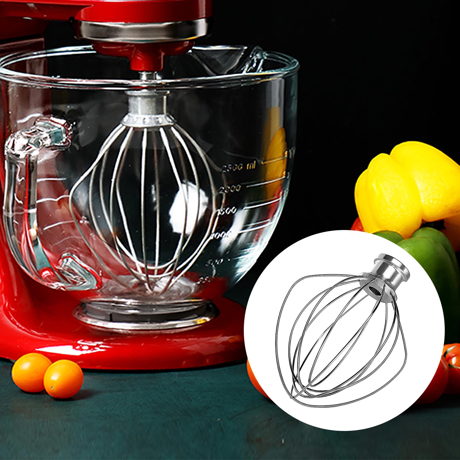 Frusta A 6 Fili Per KitchenAid - Acciaio Inox Per Impastatrici Artisan E Classic - Foto 8