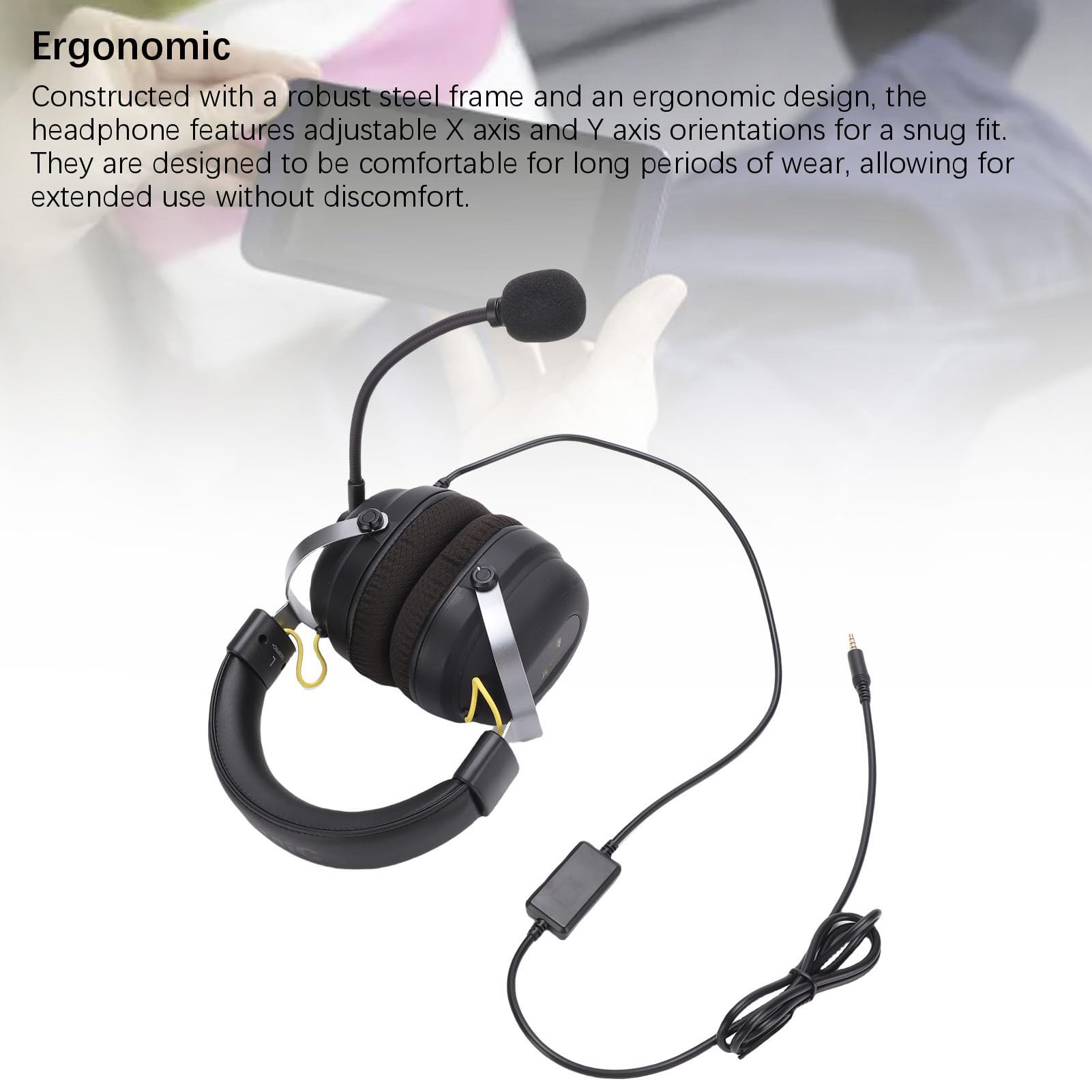 SIXRUN Cuffie da Gioco, Comoda Memory Foam, Driver da 50 Mm, Surround a 360 Gradi per PC, Series X S, Switch