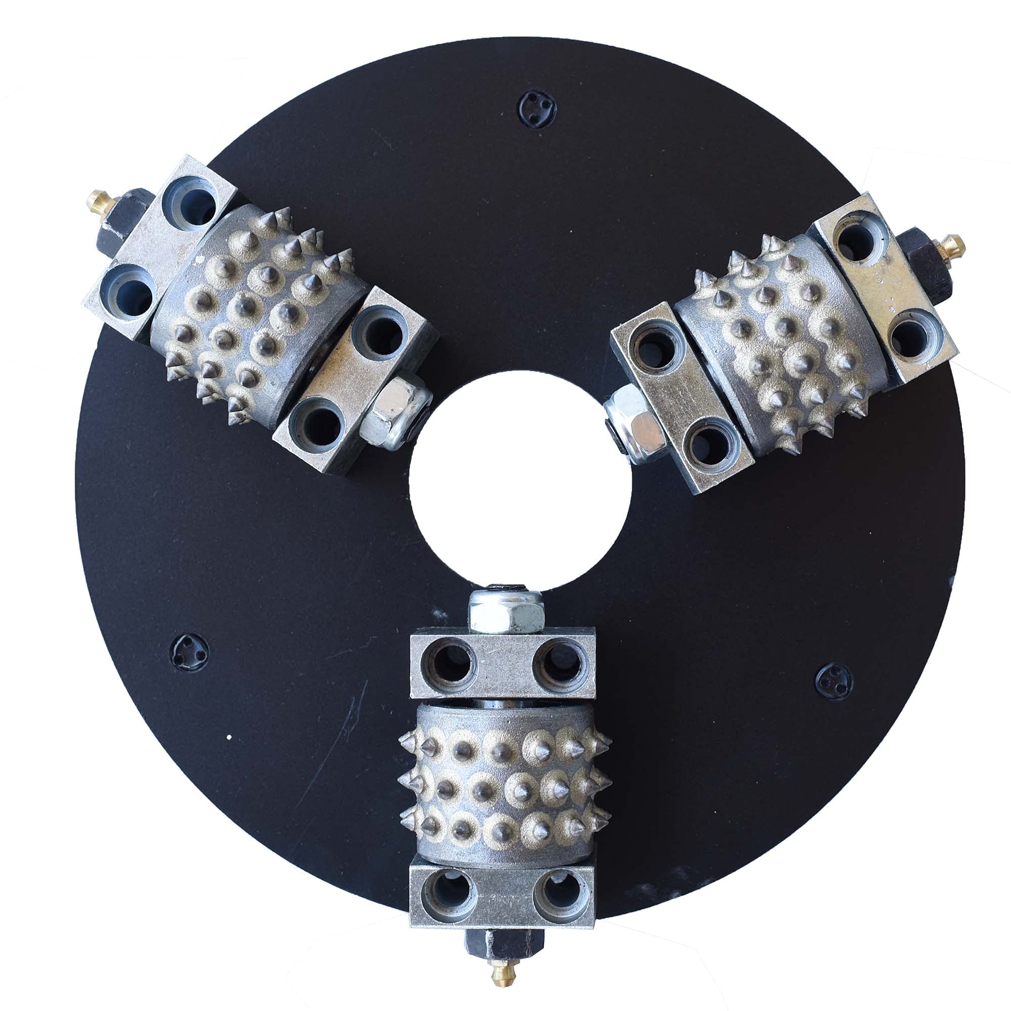 9.5 Inch 45 pins Roller Bush Hammer Plate For Klindex Grinder (9.5" Klindex)