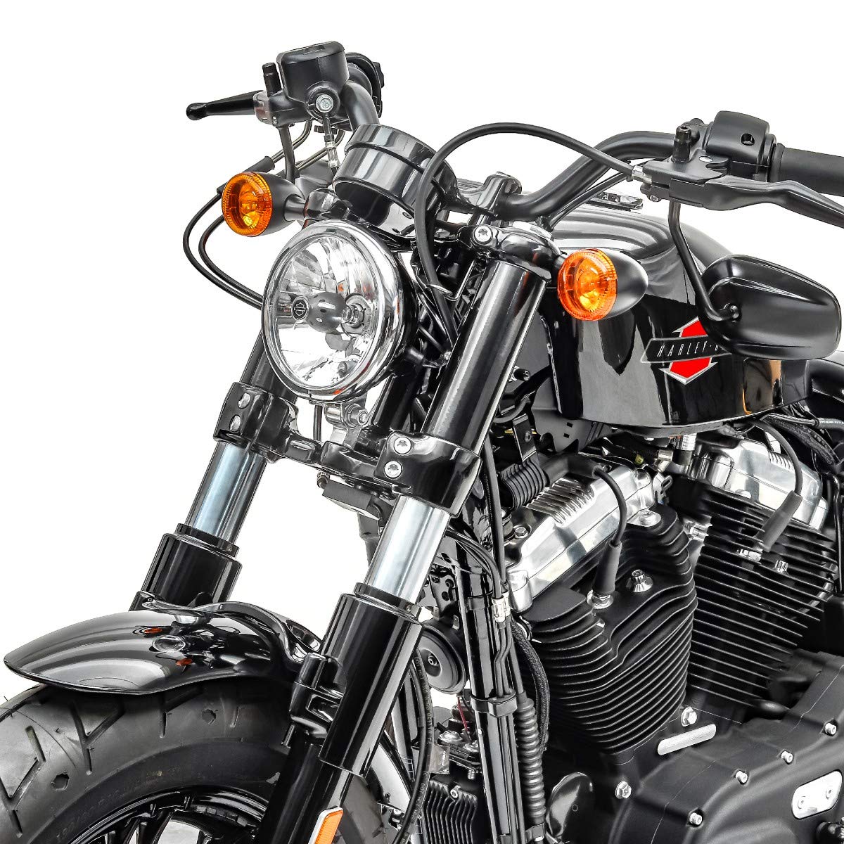 Soufflets Fourche Moto Caoutchouc - Compatibles Harley Davidson, Café Racer, Diamètre 41-65mm