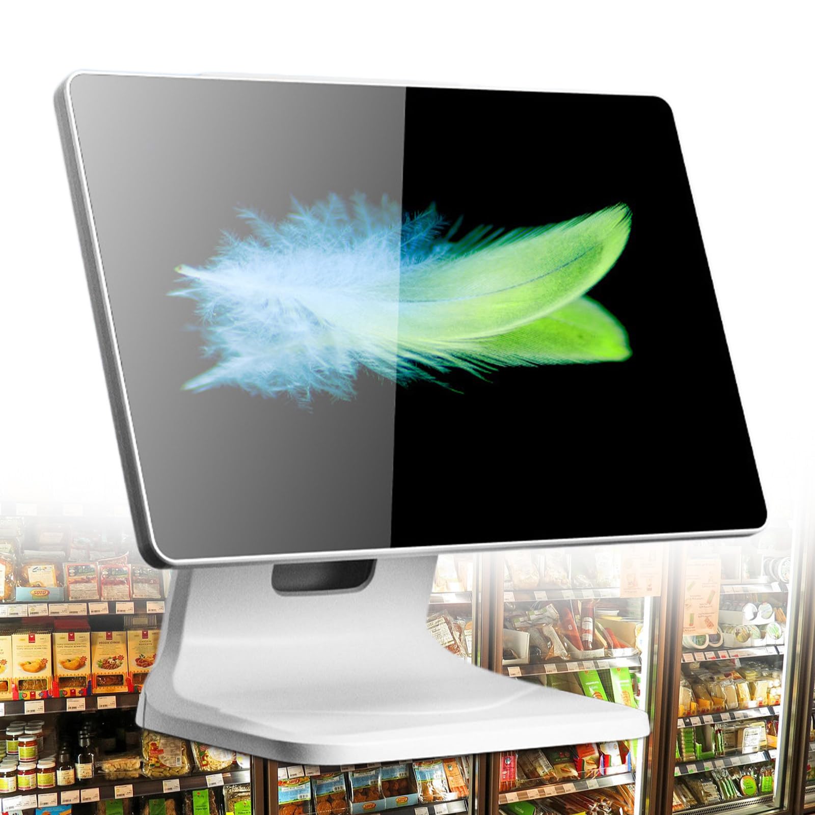 Registratore di cassa touch screen con terminale di pagamento integrato, monitor POS da 15,6 pollici per vendita al dettaglio e ristorante