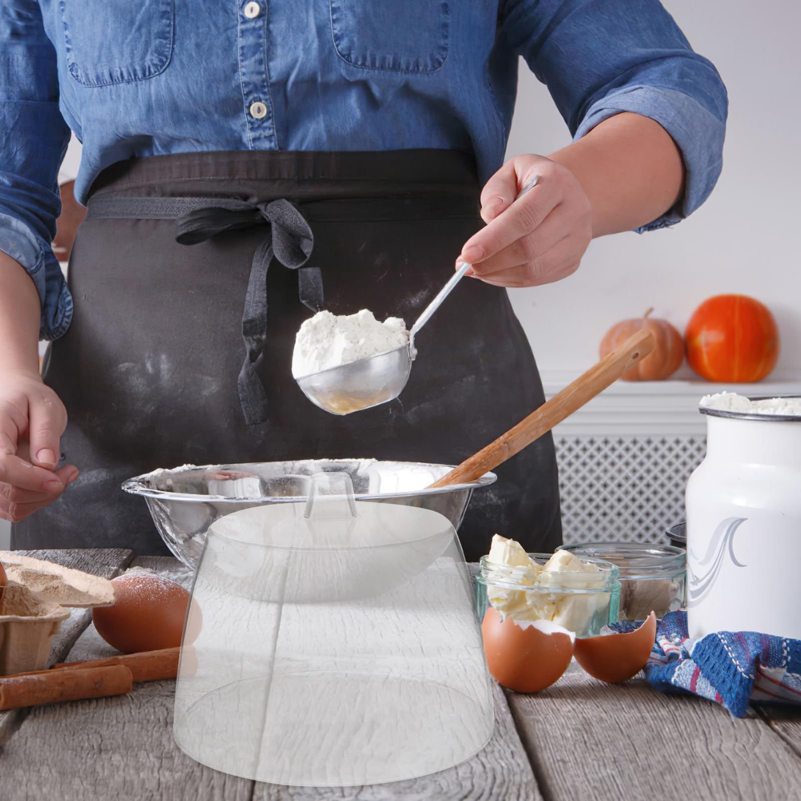 TOYANDONA Grattugia Multifunzione per Formaggio in Acrilico Design Trasparente, Facile da Sollevare la Conservazione in Cucina