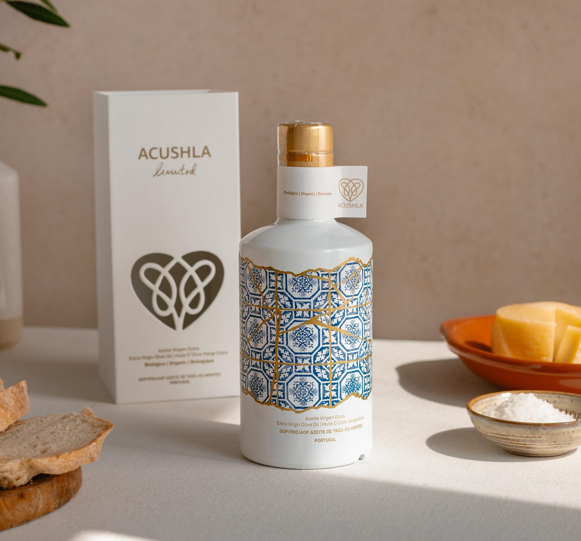 ACUSHLA | Huile d'olive extra vierge biologique en édition limitée - Coffret cadeau 500 ml