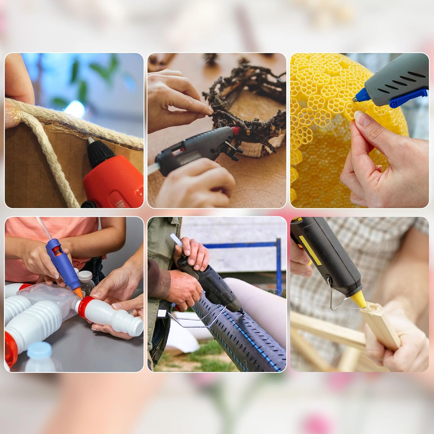 Full Size 11. 8" x 0.43" Hot Glue Sticks 50pcs Transparent Extra Long Hot Glue Gun Sticks for Crafts, Glass, Flowers, Jewellery, Fabric,Floral