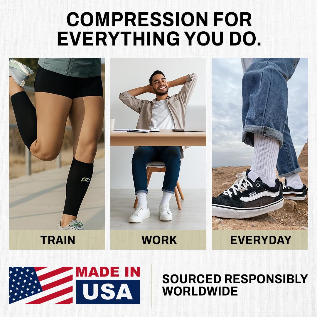 PRO Compression: Rękawy kompresyjne na łydki (pełna długość) 1 para