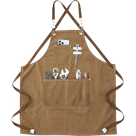Nanxson Werkzeug-Schürze Aus Segeltuch - Praktische Schürze Mit Vielen Taschen