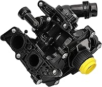 Vista 45 de Ensamble de carcasa de termostato IRONTEK con sensor 2L2Z8592AA para Ford Explorer 2002-2010, Explorer Sport Trac 2007-2010, para Mercury