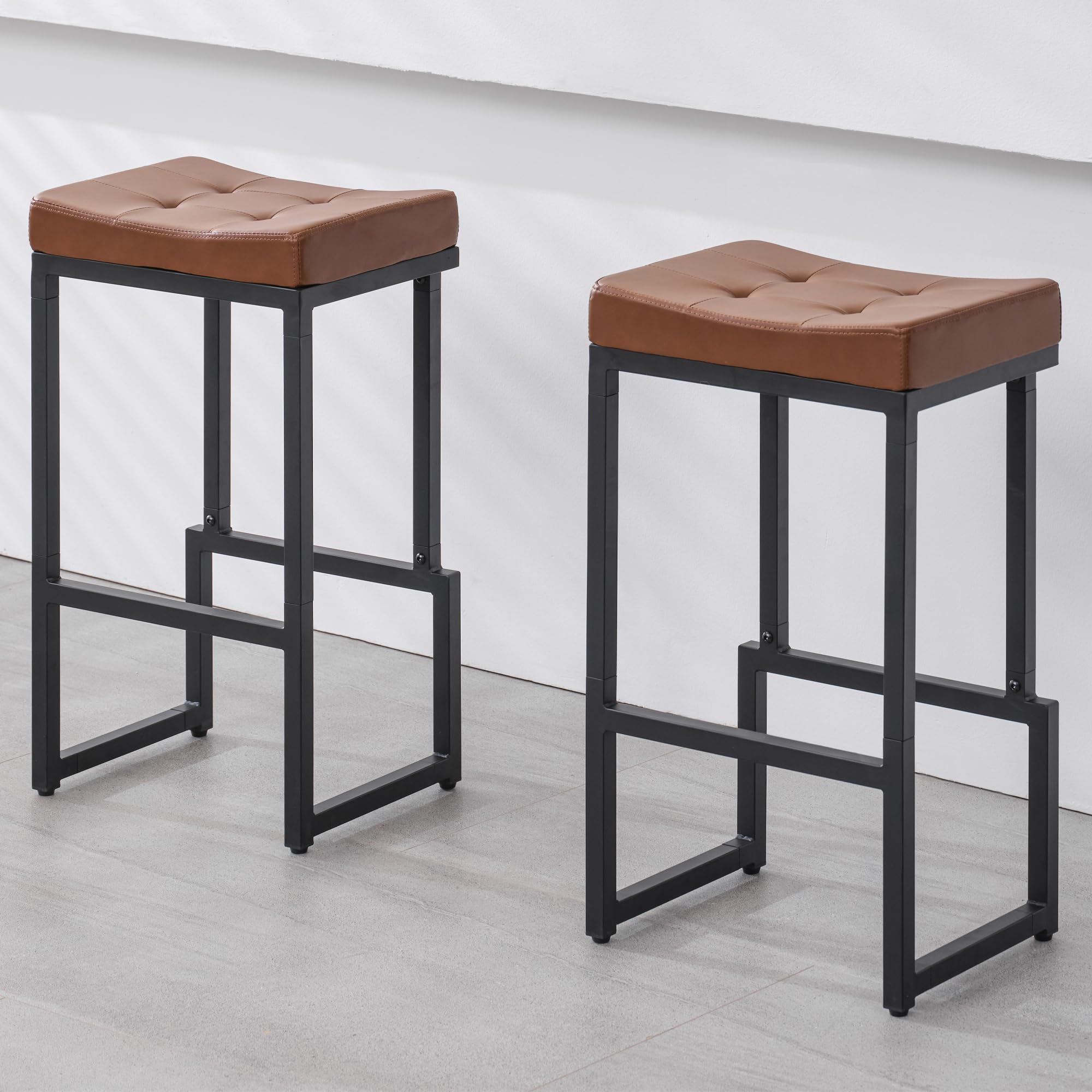 FIRAVOE Backless Bar Stools Set of 2