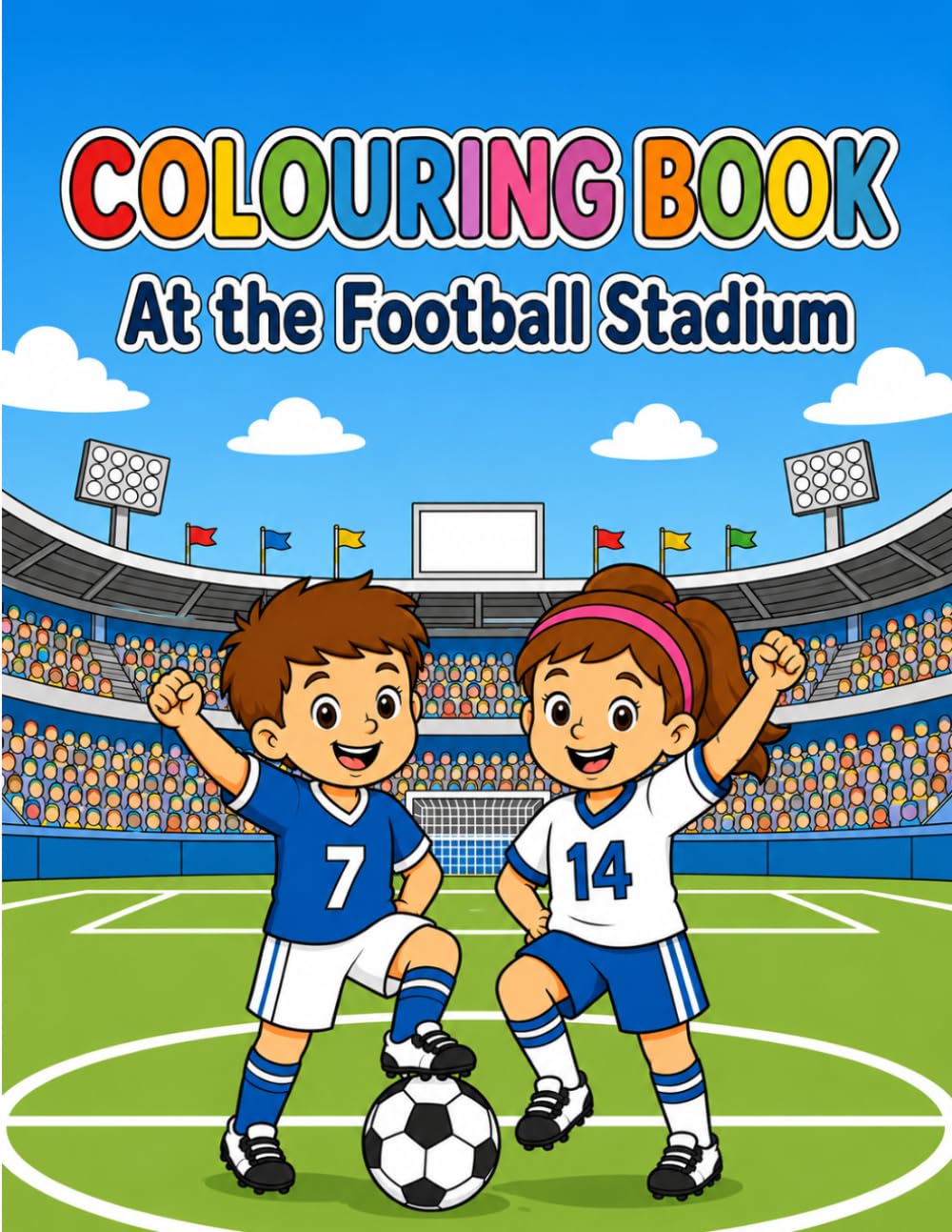 Colouring Book - At the Football Stadium