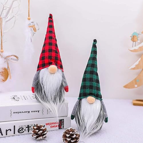 Miniatura 5 de Gnomos de Navidad de peluche, hechos a mano sueco Tomte Santa escandinavo figura nórdica de peluche de elfo, adornos de gnomos, gnomos, decoraciones