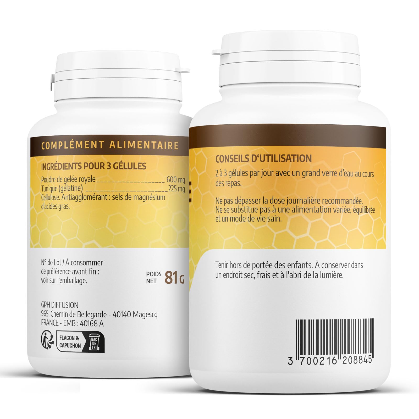 Gelée Royale 200 mg - 200 gélules - Orgaliane