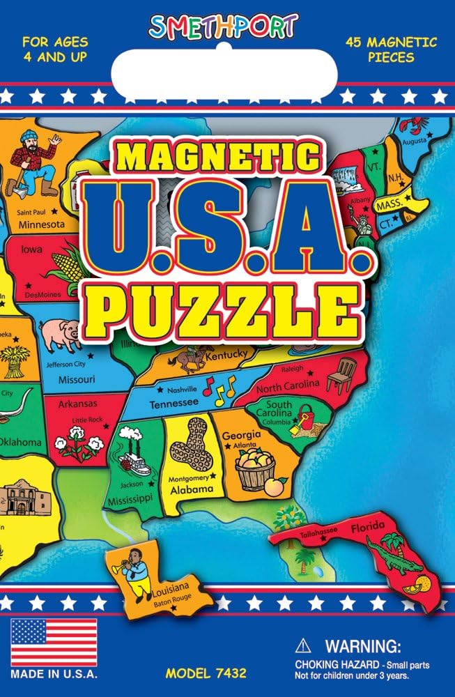 Create-A-Scene Magnetic Playset - USA Puzzles : Toys & Games