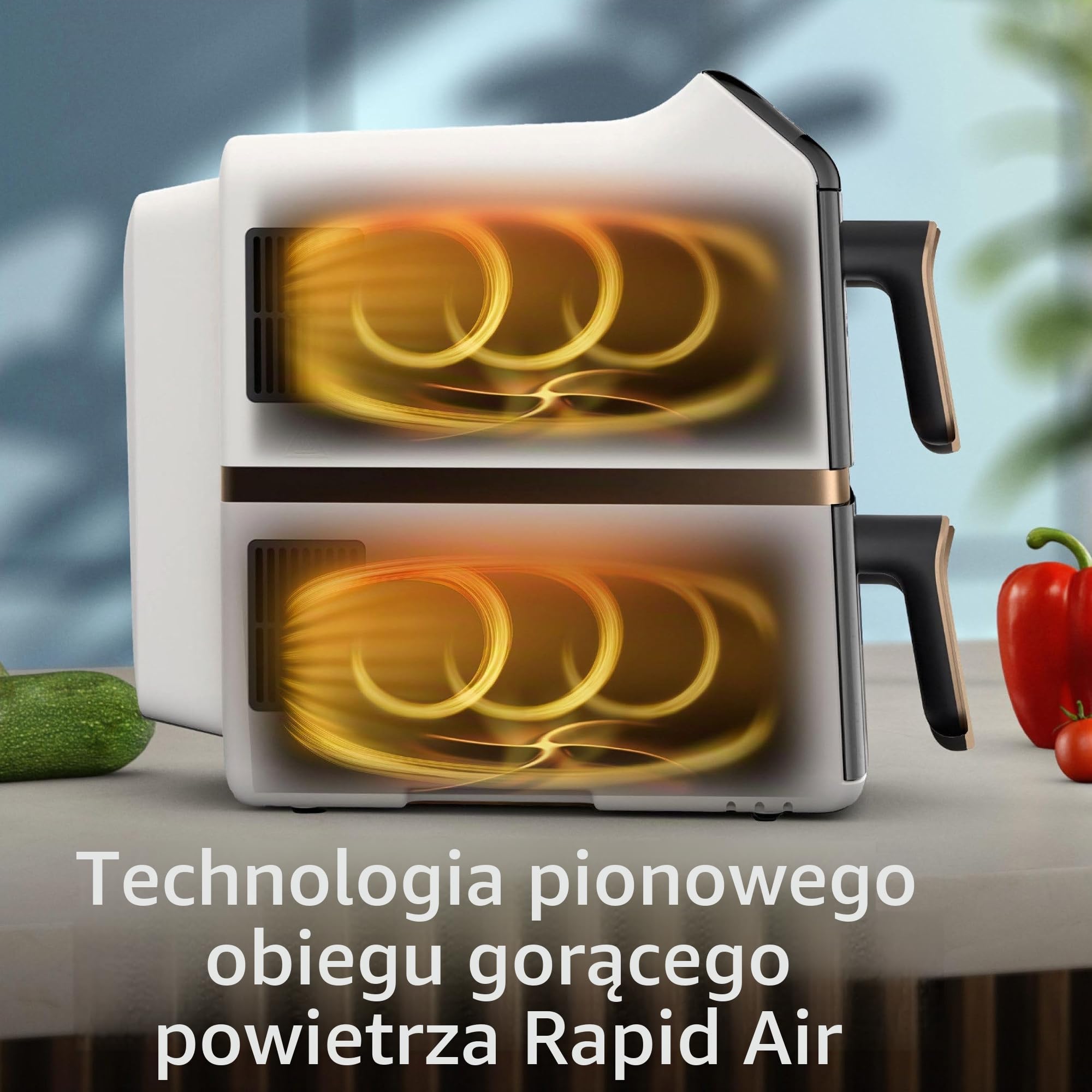 Philips OVI Stacked Dual Basket NA462/80 frytkownica beztłuszczowa
