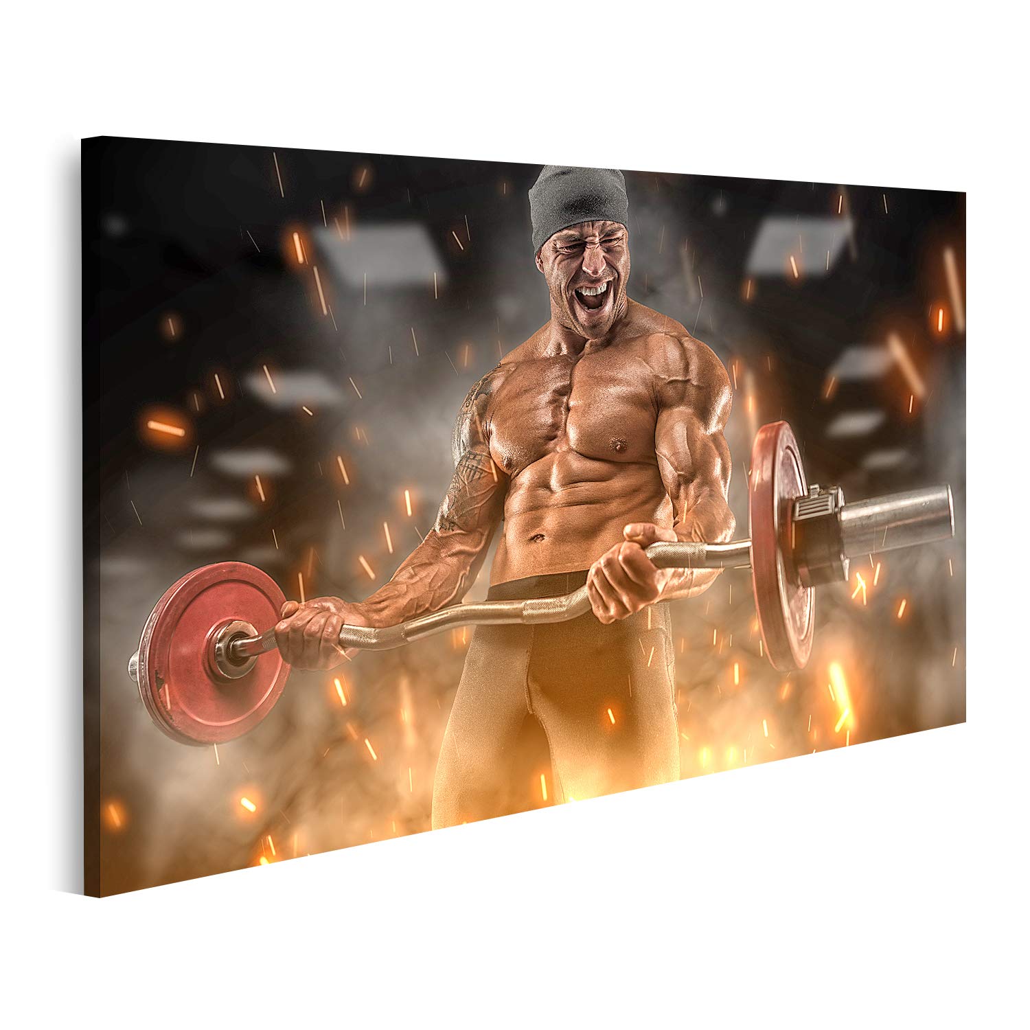 islandburner Quadro su tela Sportivo arrabbiato Palestra grande Quadri Stampe per soggiorno ufficio