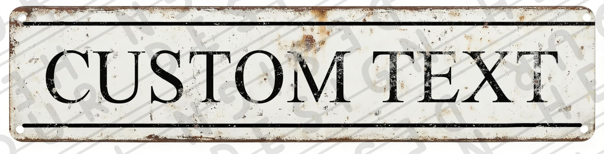 Personalized 16x4 Metal Sign Custom Text for Shed Barn Outdoor Sign