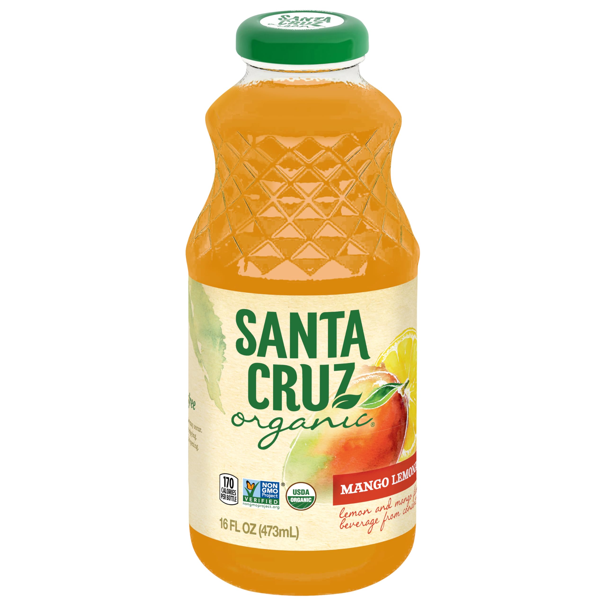 Santa Cruz Organic Mango Lemonade, 16 Ounce