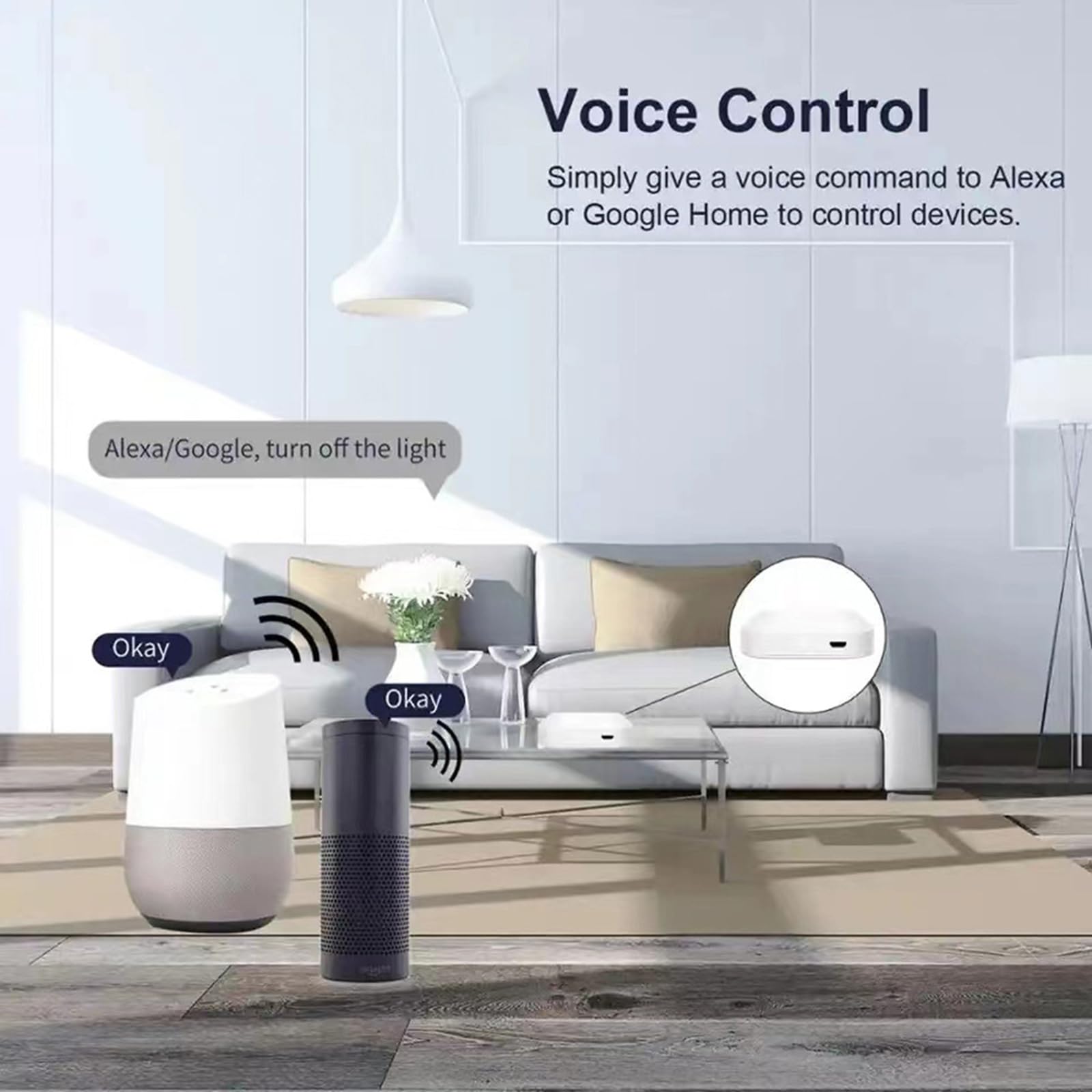 Pasarela ZigBee y Hub Bluetooth, 2 en 1 Pasarela ZigBee Inalámbrica con Control Remoto por App, Puente WiFi Bluetooth para Control de Automatización del Hogar, Pasarela Tuya Compatible con Alexa