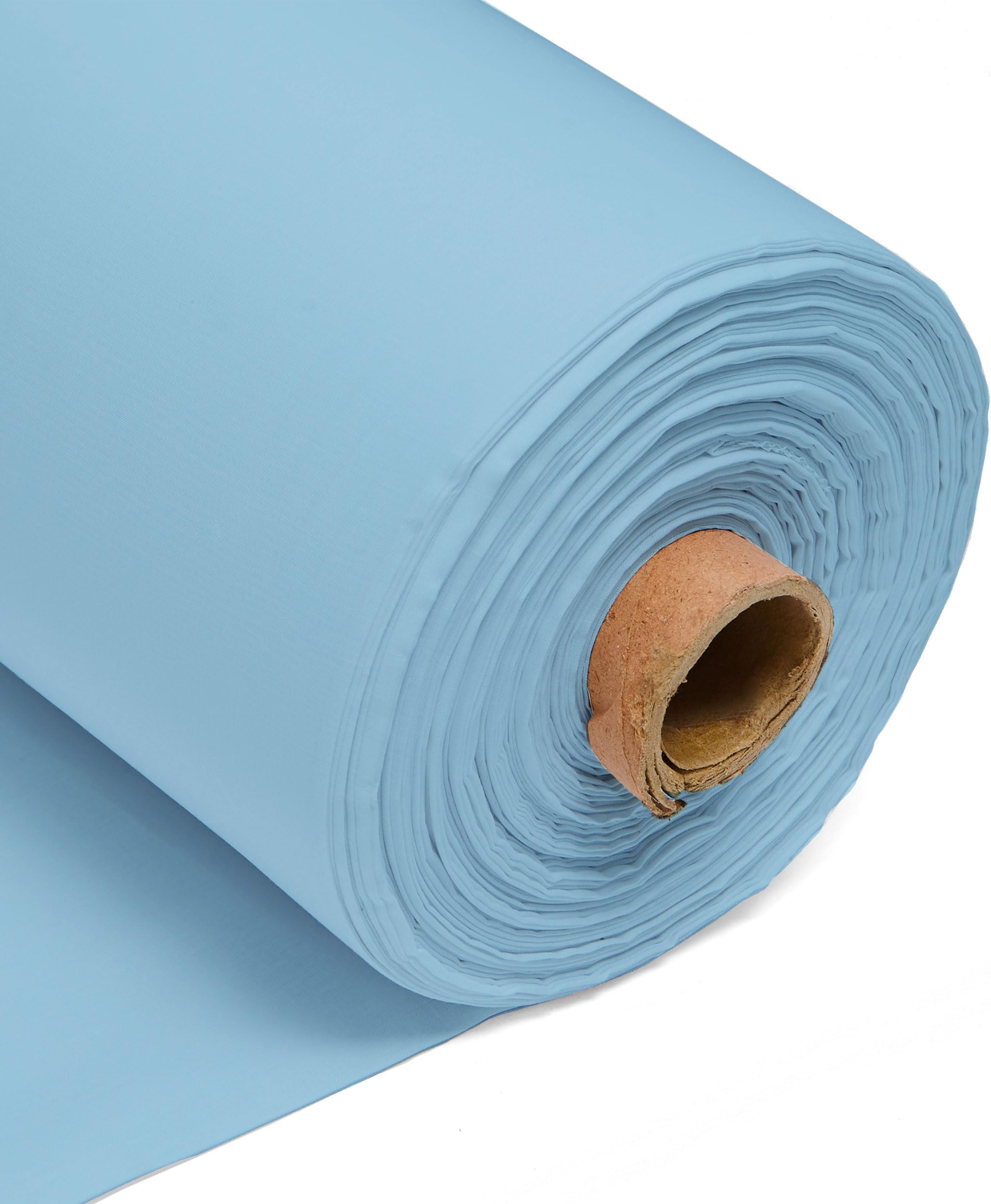 100% Cotton Fabric 60 Inch 150cm Wide 150GSM Material for Sewing, Dressmaking, Quilting, Curtain Linings, Pillowcases & Totes Fabric by The Half Metre by Discount Fabrics LTD(Baby Blue, 50m)