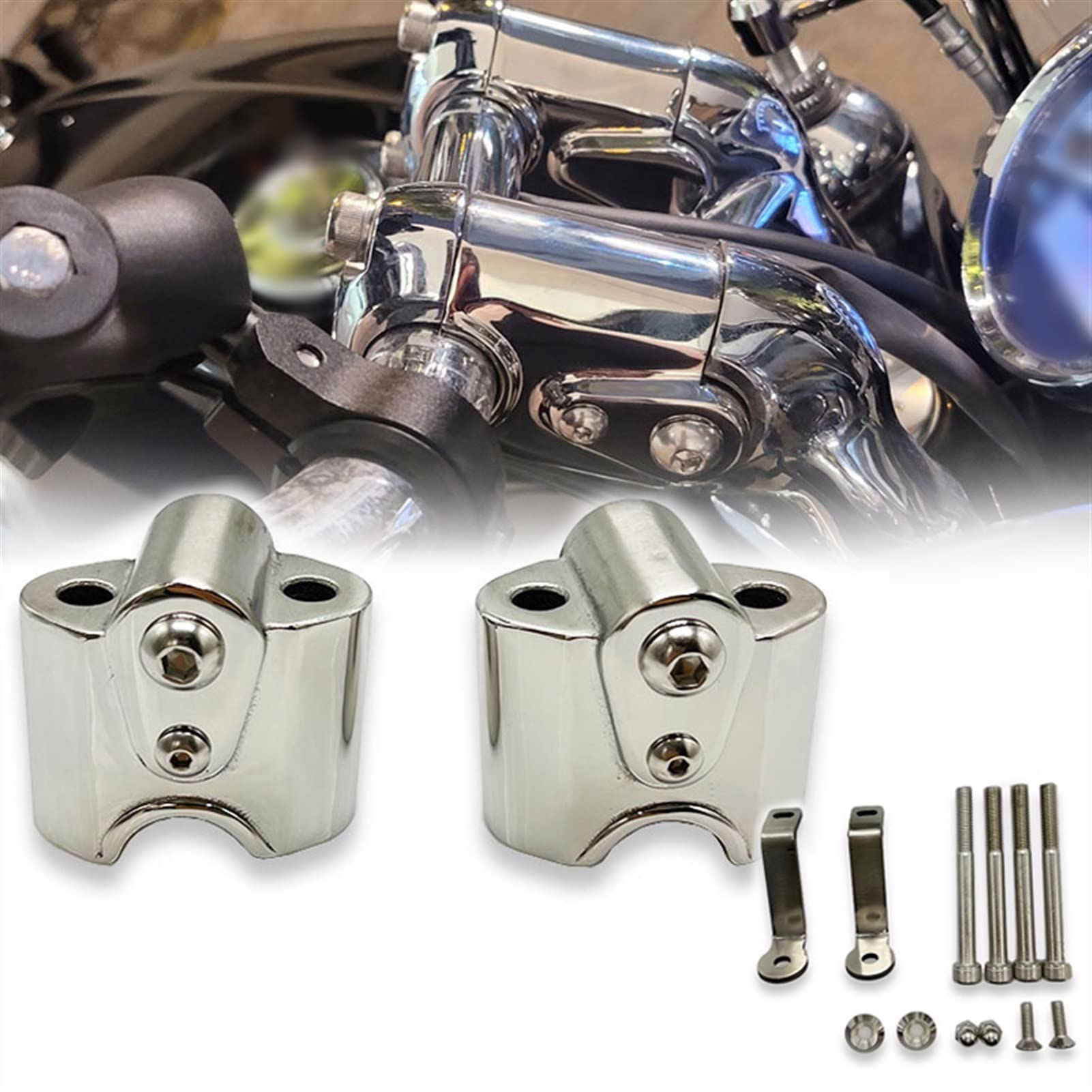 Pince adaptateurs guidon risers moto pour rouler confortablement en BMW R18 lors de vos roadtrips
