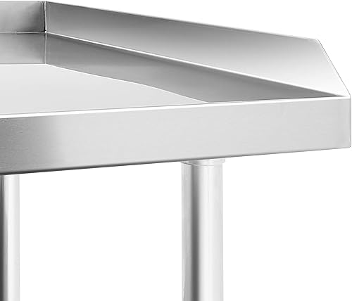 Miniatura 4 de GRIDMANN NSF - Mesa de acero inoxidable calibre 16 de 24 pulgadas de largo x 30 pulgadas de ancho x 24 pulgadas de alto, con estante inferior para