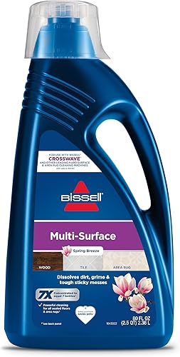 Bissell Solución Multisuperficie, para uso en CrossWave y otros limpiadores líderes de superficies duras y alfombras de área, 80 oz, disuelve la