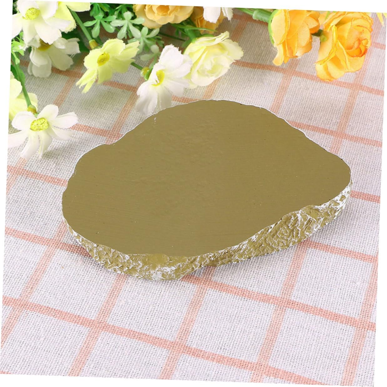 SUPVOX 3pcs Reptile Feeding Bowls Resin Terrarium Feeder Log Water Dish for Tortoise Gecko Tarantula Pet Supplies