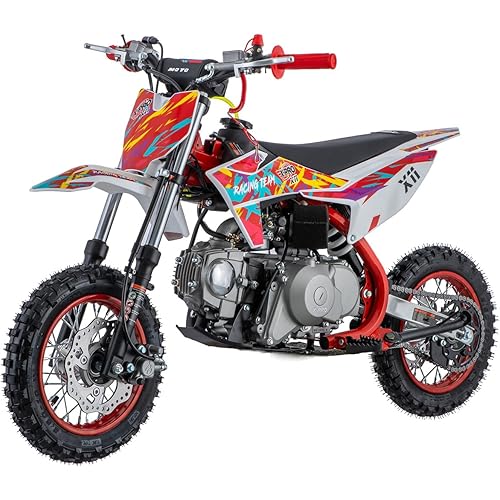 X-PRO X11 110cc Dirt Bike Gas Dirt Bike Pit Bikes Youth Dirt Pitbike with Automatic Transmission, Electric Start,10"/10" Tires!