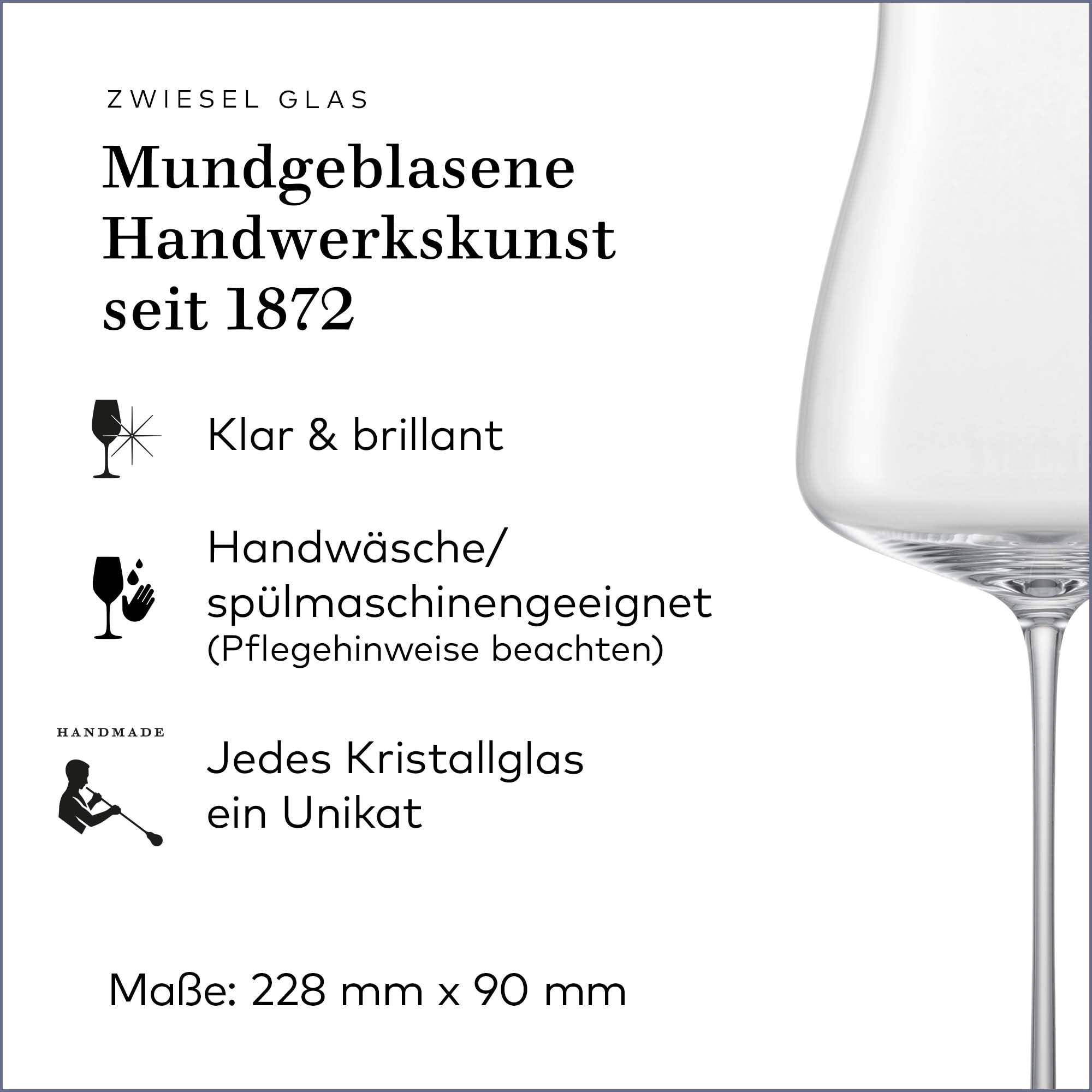 ZWIESEL GLAS Riesling Grand Cru The Moment 122096 - Copas de vino blanco sopladas a mano, elegantes copas de cristal Tritán para degustación