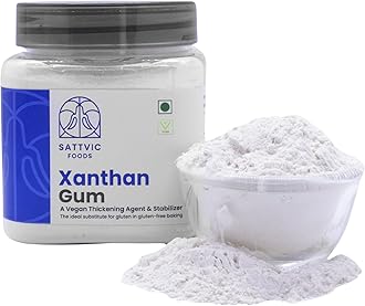 Sattvic Foods Xanthan Gum (350 g) | Gluten-Free Stabilizer, Emulsifier & Vegan Thickener | NON-GMO & Keto-Friendly | Essential in Gluten-Free Baking, Use in Gravies, Sauces, Salad Dressings
