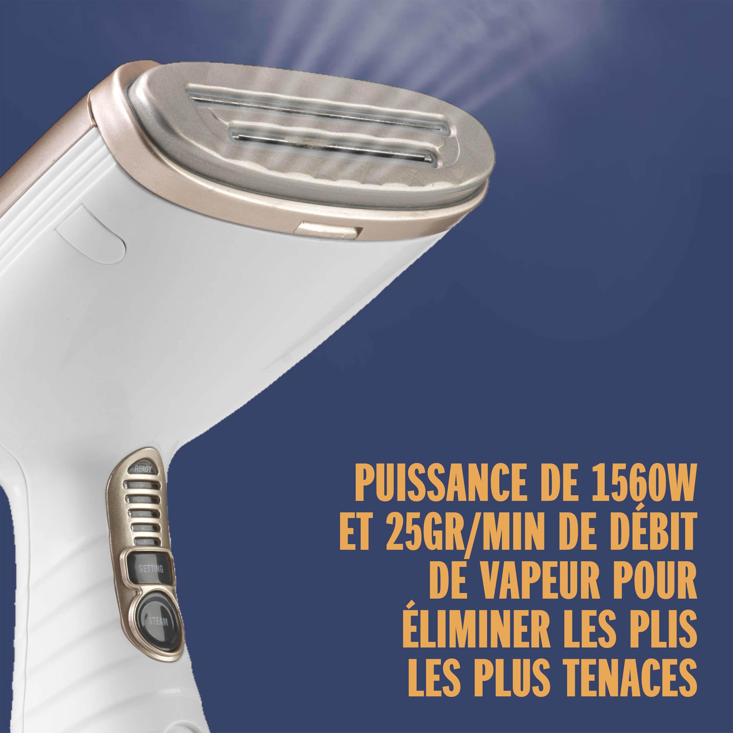 Conair - GS59XE - Défroisseur & fer à repasser à vapeur portable – Turbo Extreme Steam®- 1560W - Prêt en 40 secondes - 5 réglages de vapeur pour tous types de textiles - 4 accessoires inclus