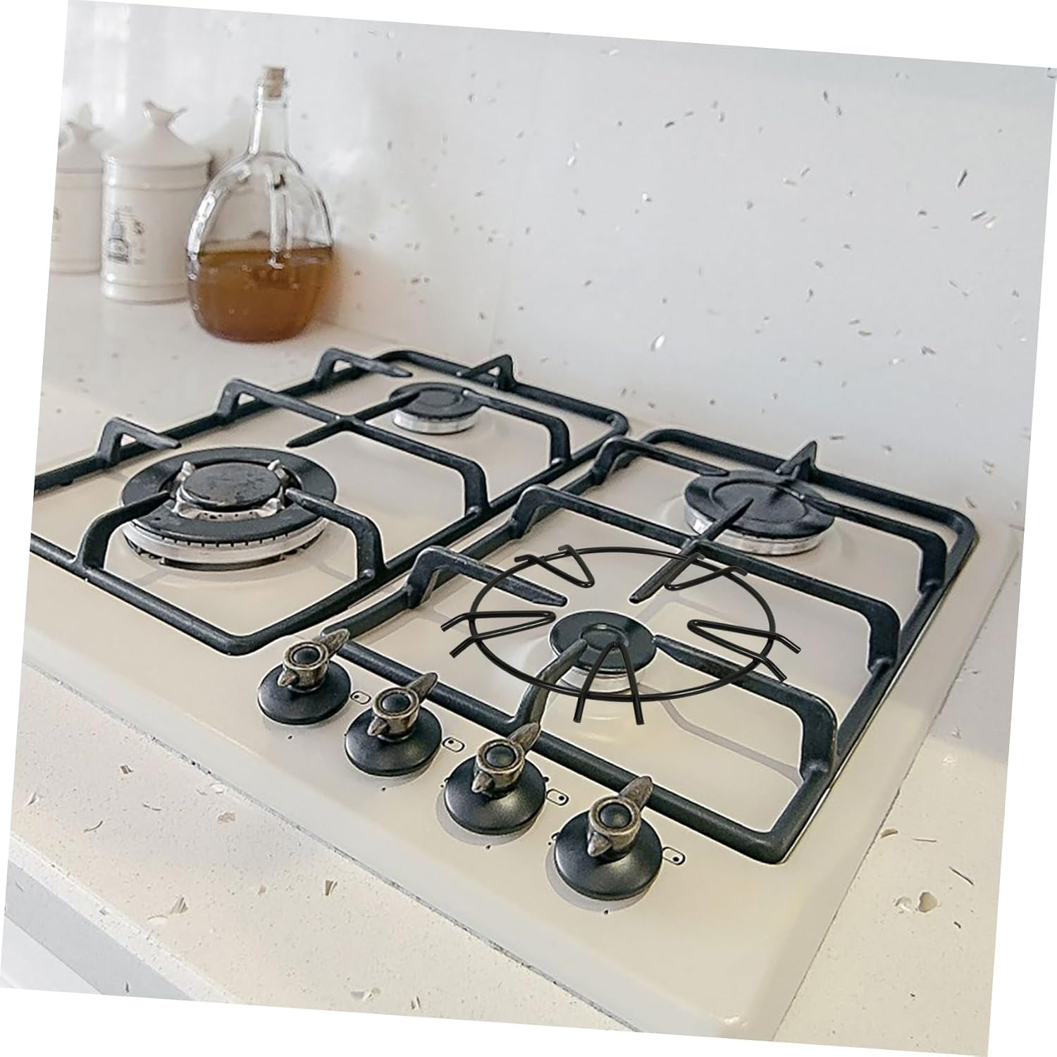 PRETYZOOM Small Pot Stove Wok Ring Non Slip Wok Ring for Gas Stove Pot Holder Sturdy and Stable