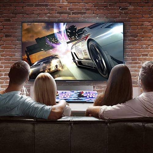 Vista 3 de Caja Pandoras 3D Arcade 18S 4500 juegos en 1 Máquina de consola de juegos Pandora Arcade multijugador botones de joystick clásica consola